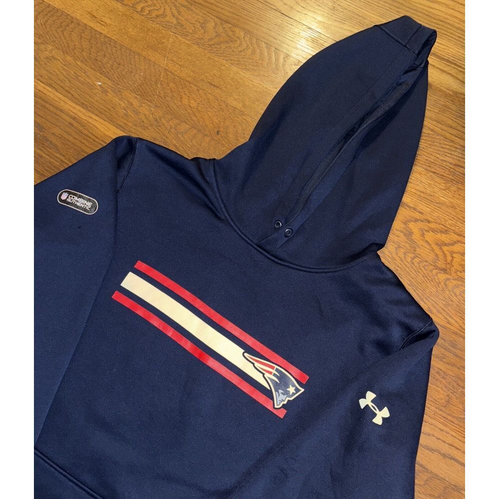 New England Patriots Under Armour NFL Combine Authentic‎ Hoodie Large Loose